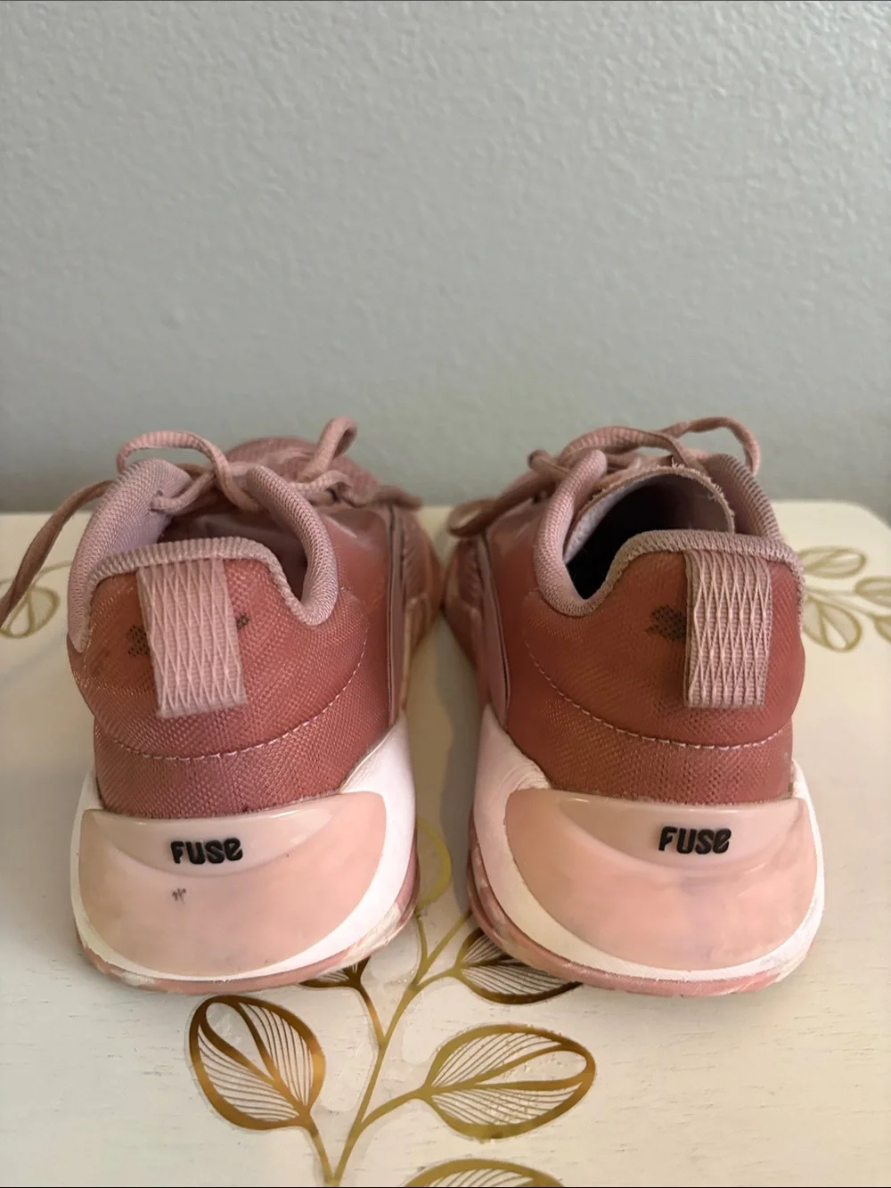 Women’s Pink Lace-Up Athletic Sneakers